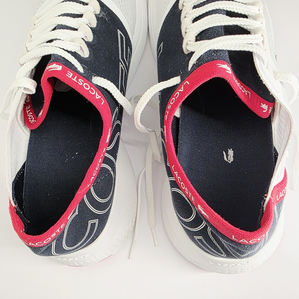 Lacoste Men Sneakers LT‎ FIT 119 White/Blue/Red 9.5 - Picture 7 of 11